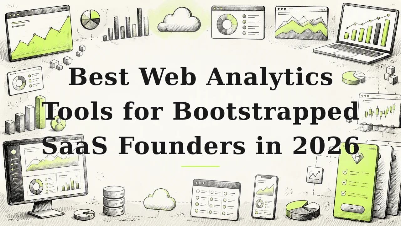 Featured image for: Best Web Analytics Tools for Bootstrapped SaaS Founders in 2026