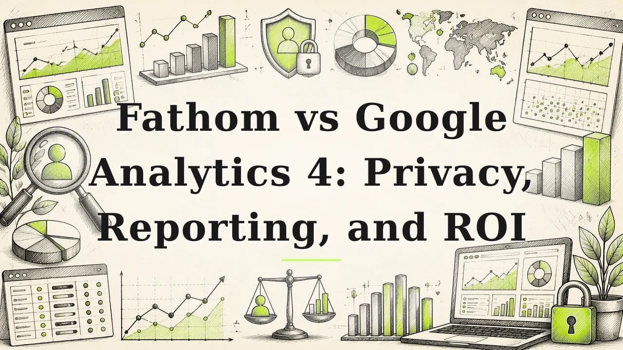 Featured image for: Fathom vs Google Analytics 4: Privacy, Reporting, and ROI