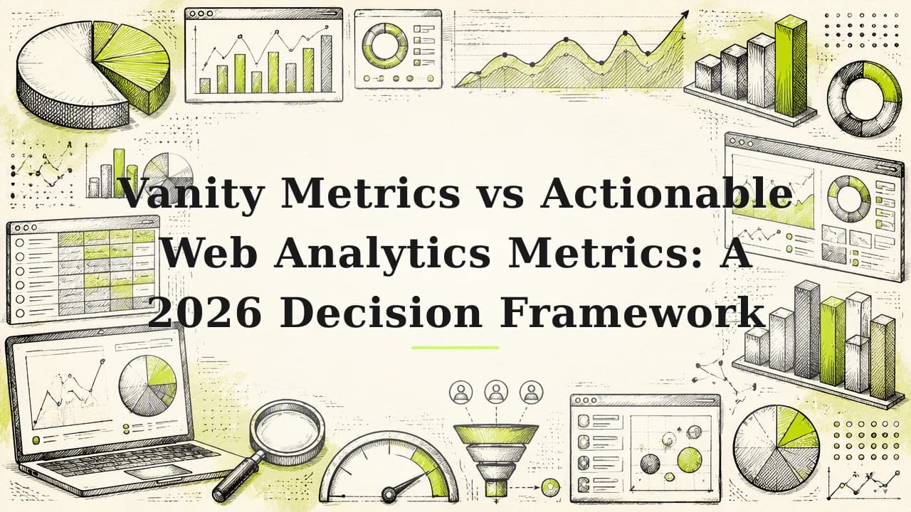 Featured image for: Vanity Metrics vs Actionable Web Analytics Metrics: A 2026 Decision Framework