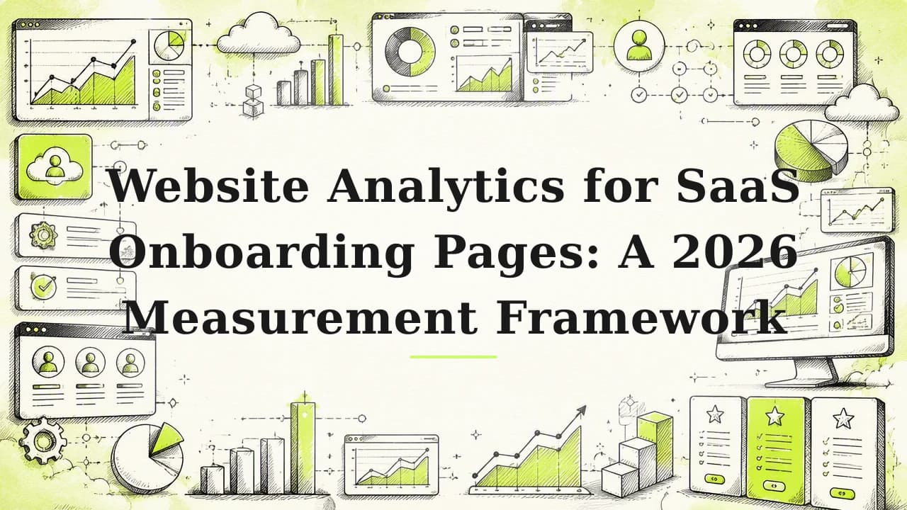 Featured image for: Website Analytics for SaaS Onboarding Pages: A 2026 Measurement Framework